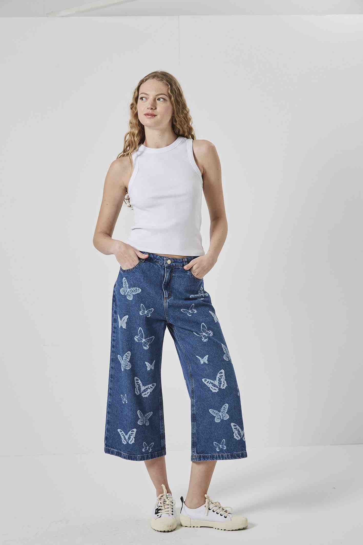 JEAN WIDE LEG CROP JAMIE 22-32