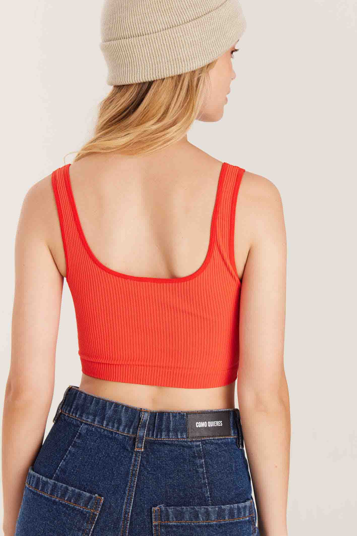 Top color tomate de Como Quieres