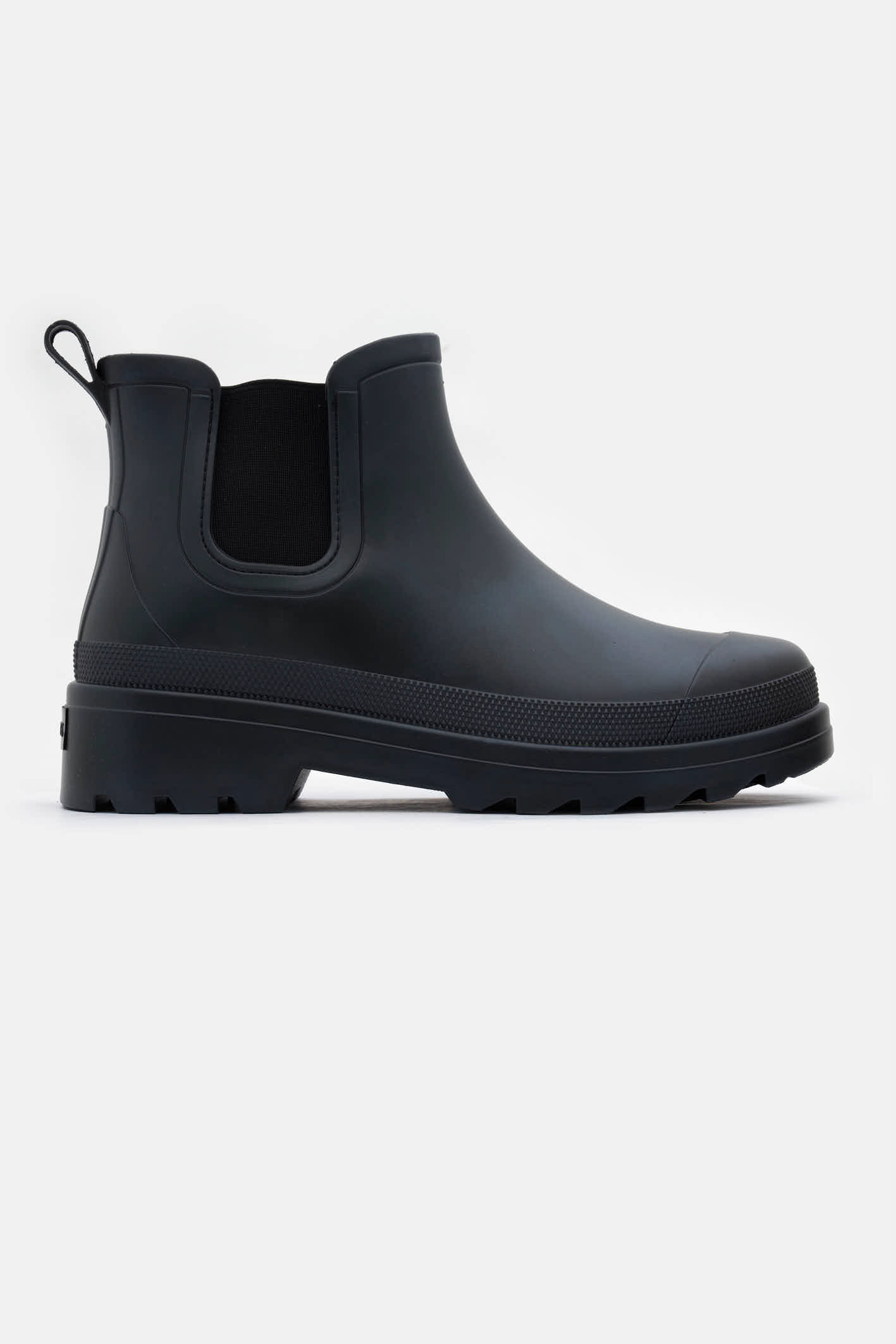 Botas de lluvia negras para adolescentes
