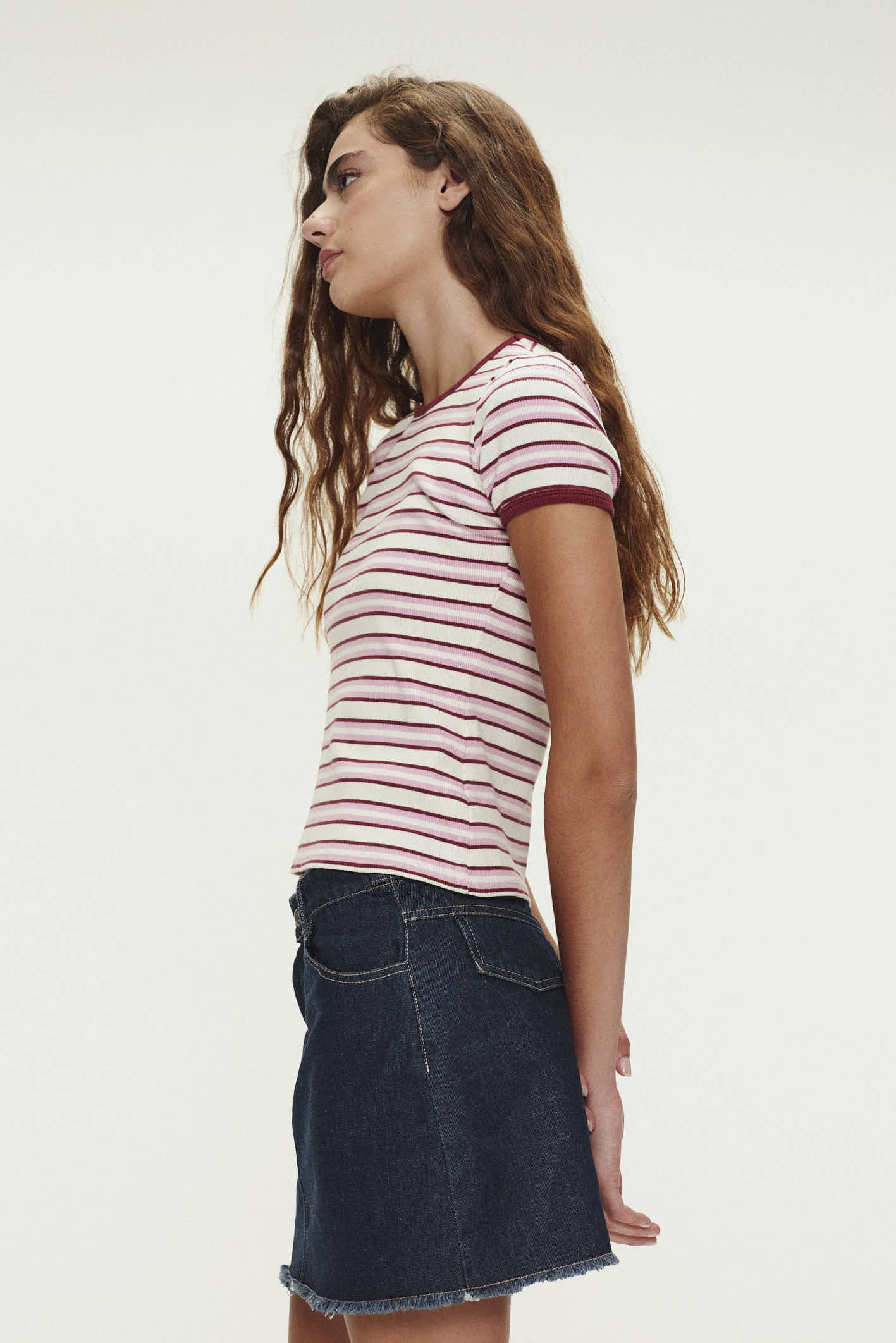 Remera rayada para adolescentes