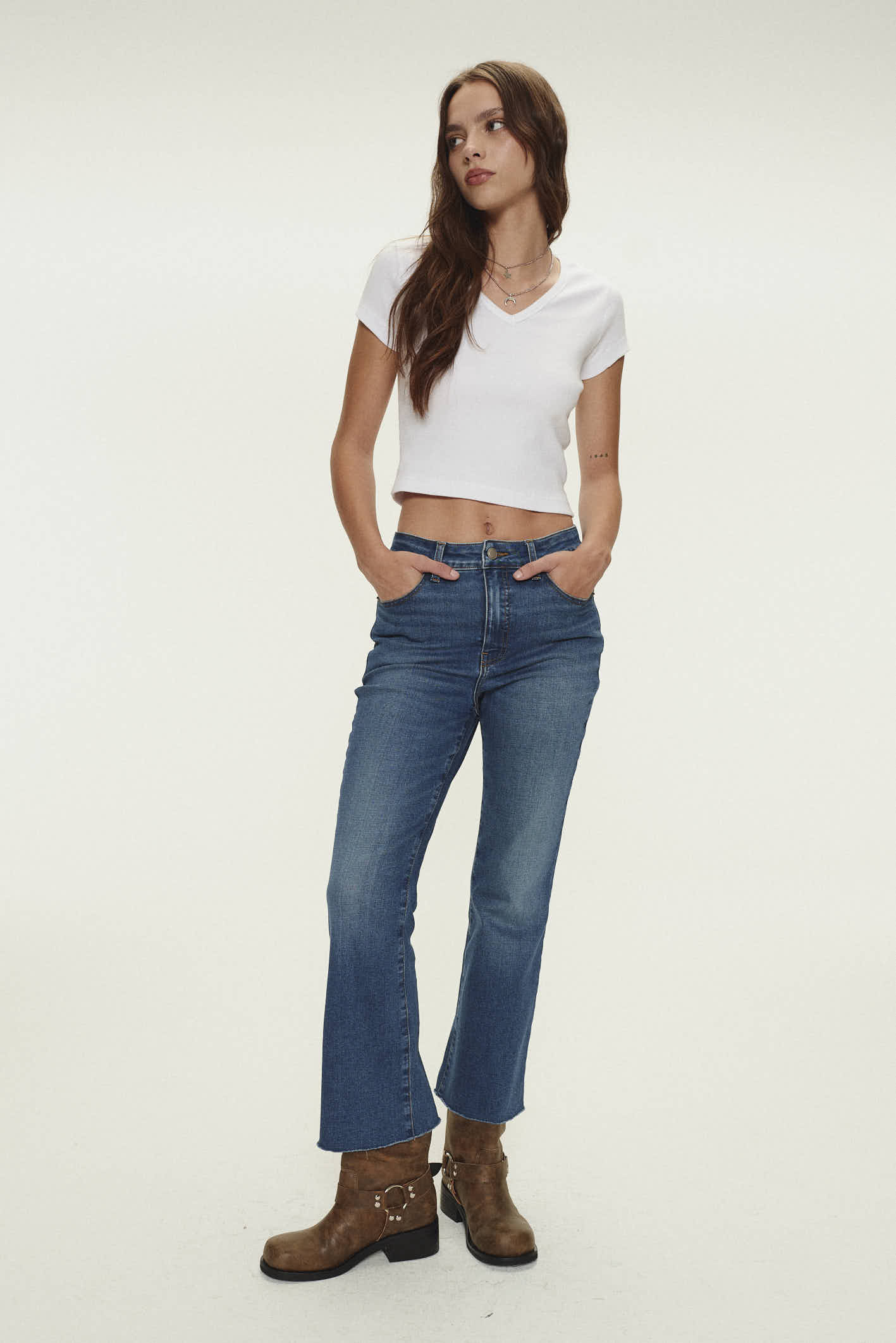 Jean Crop Flare Singapur