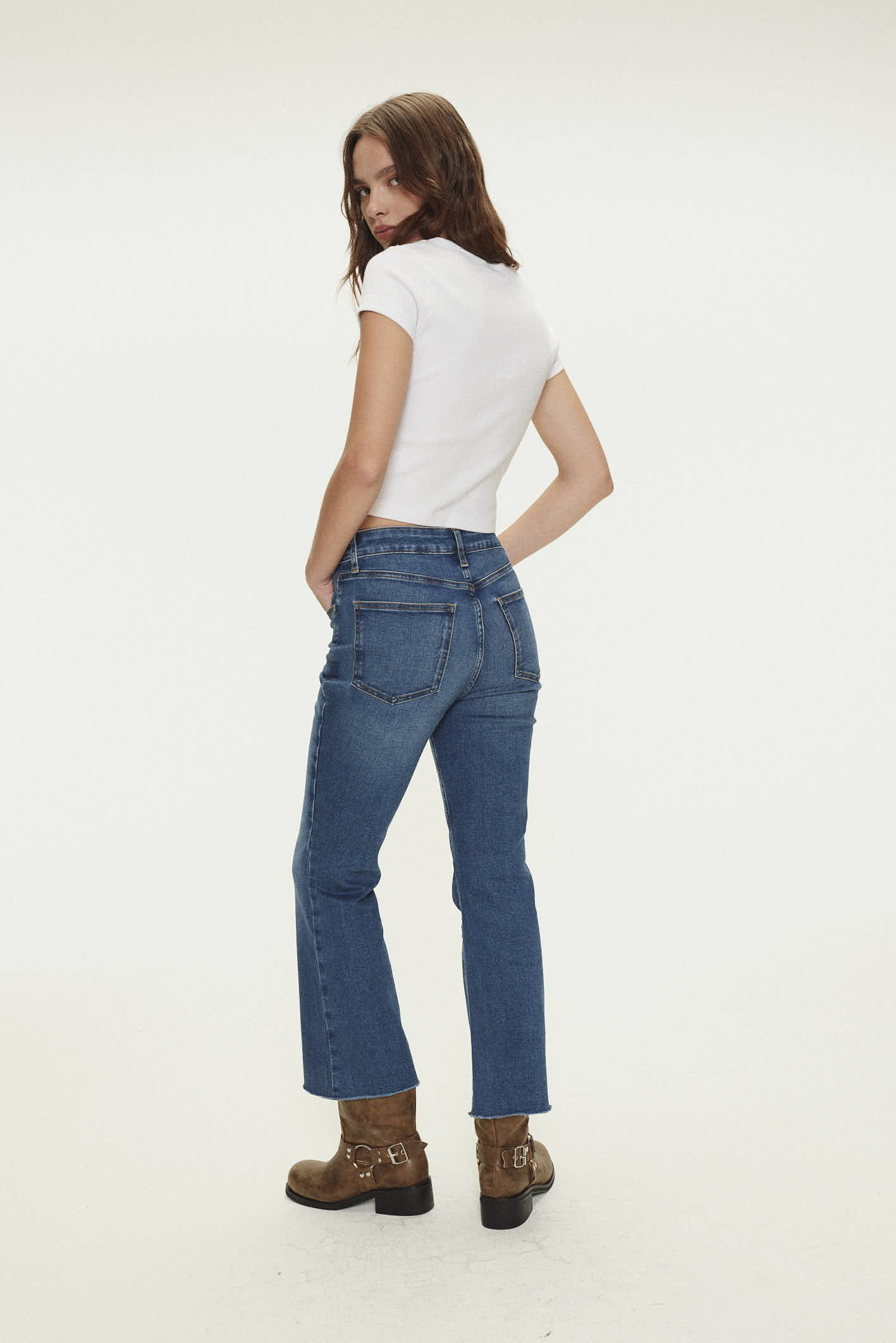 Jean Crop Flare Singapur