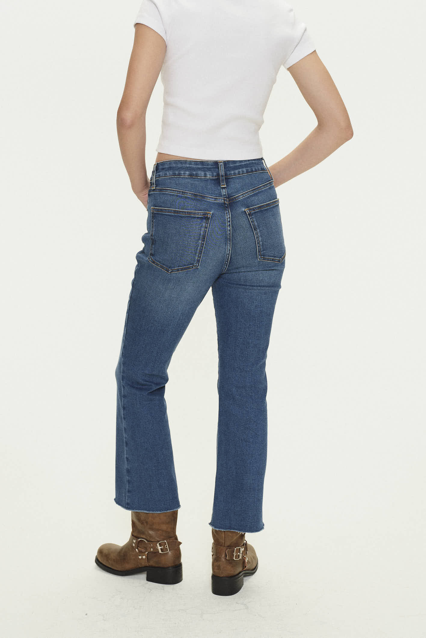 Jean Crop Flare Singapur