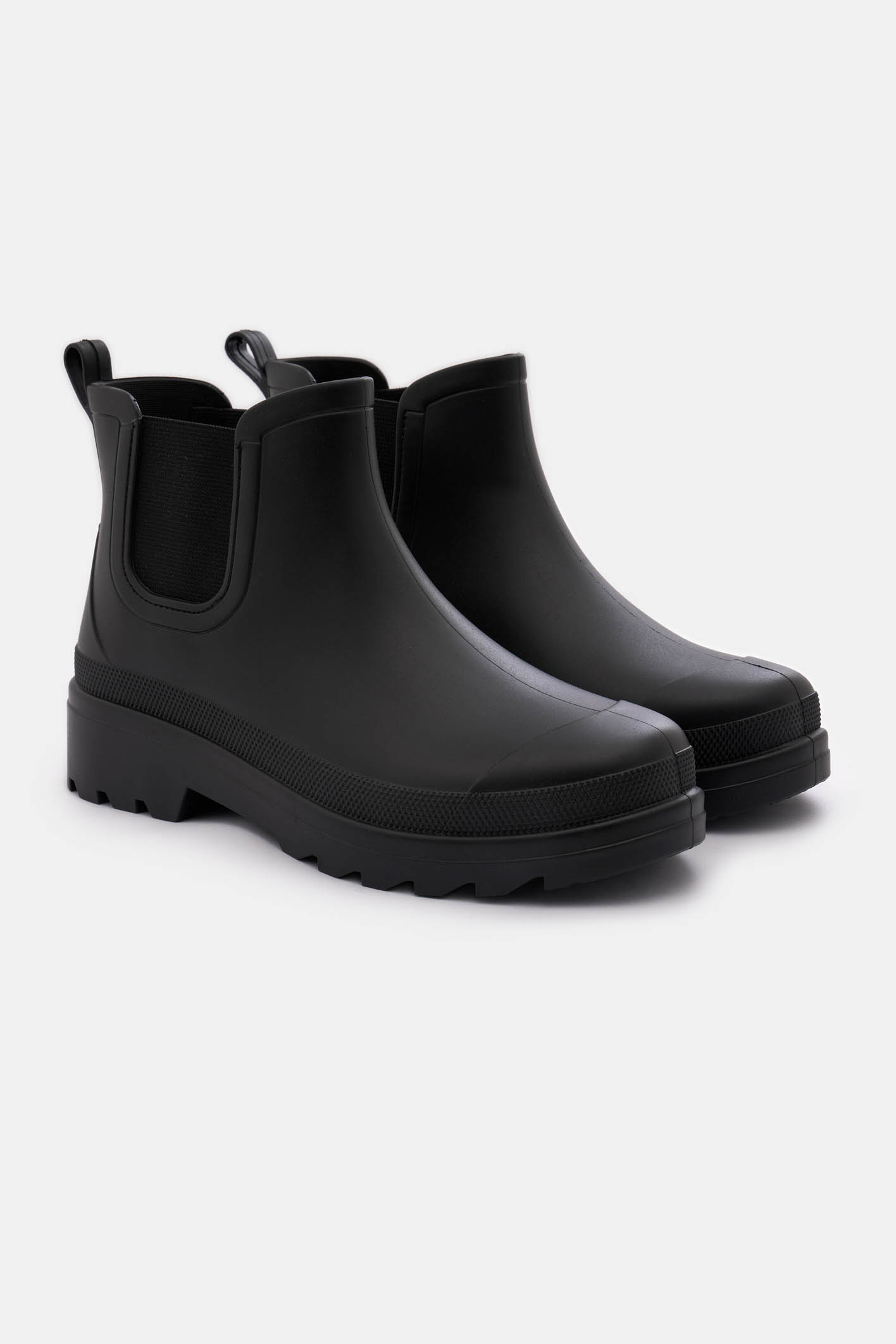 Botas de lluvia negras para adolescentes 